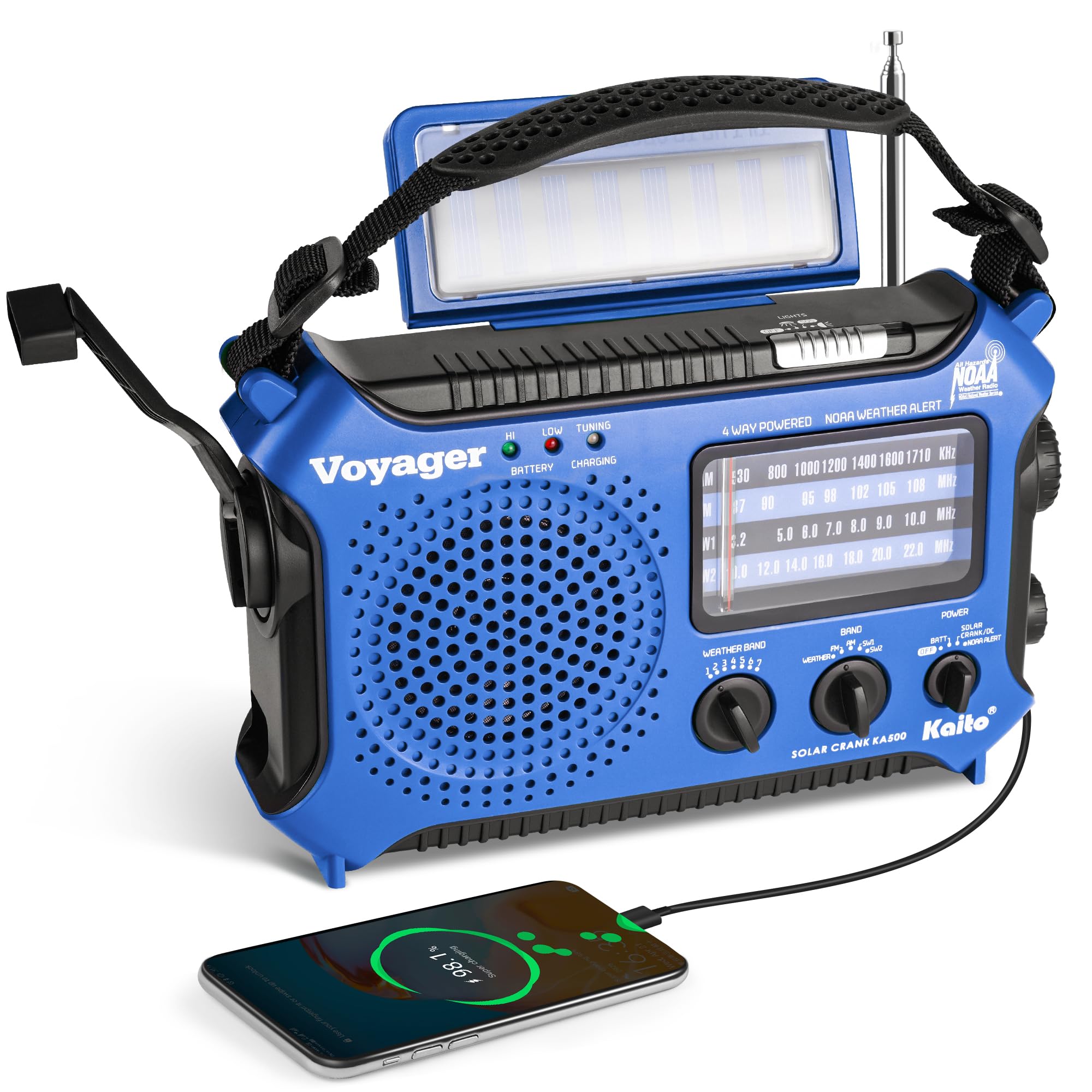 Amazon.com: Kaito KA500BU 5-Way Powered Emergency AM/FM/SW Weather